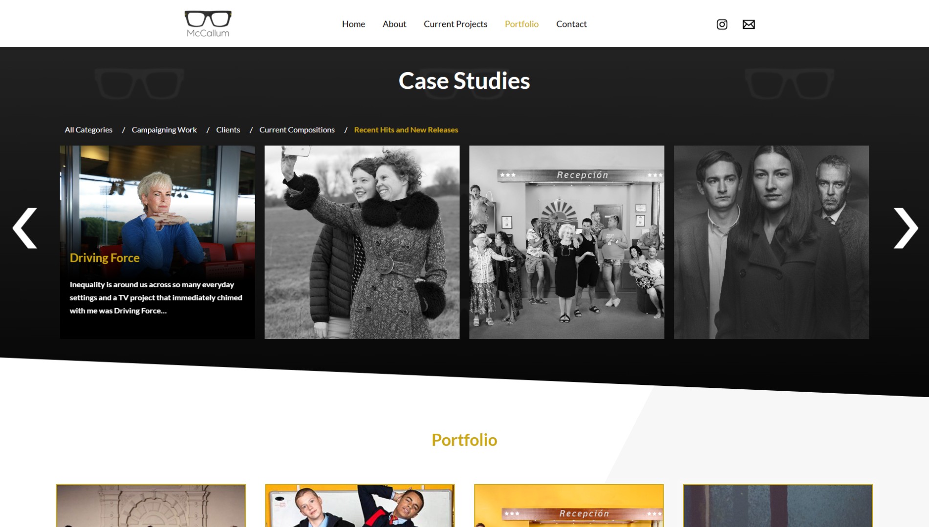 McCallum Portfolio Screenshot
