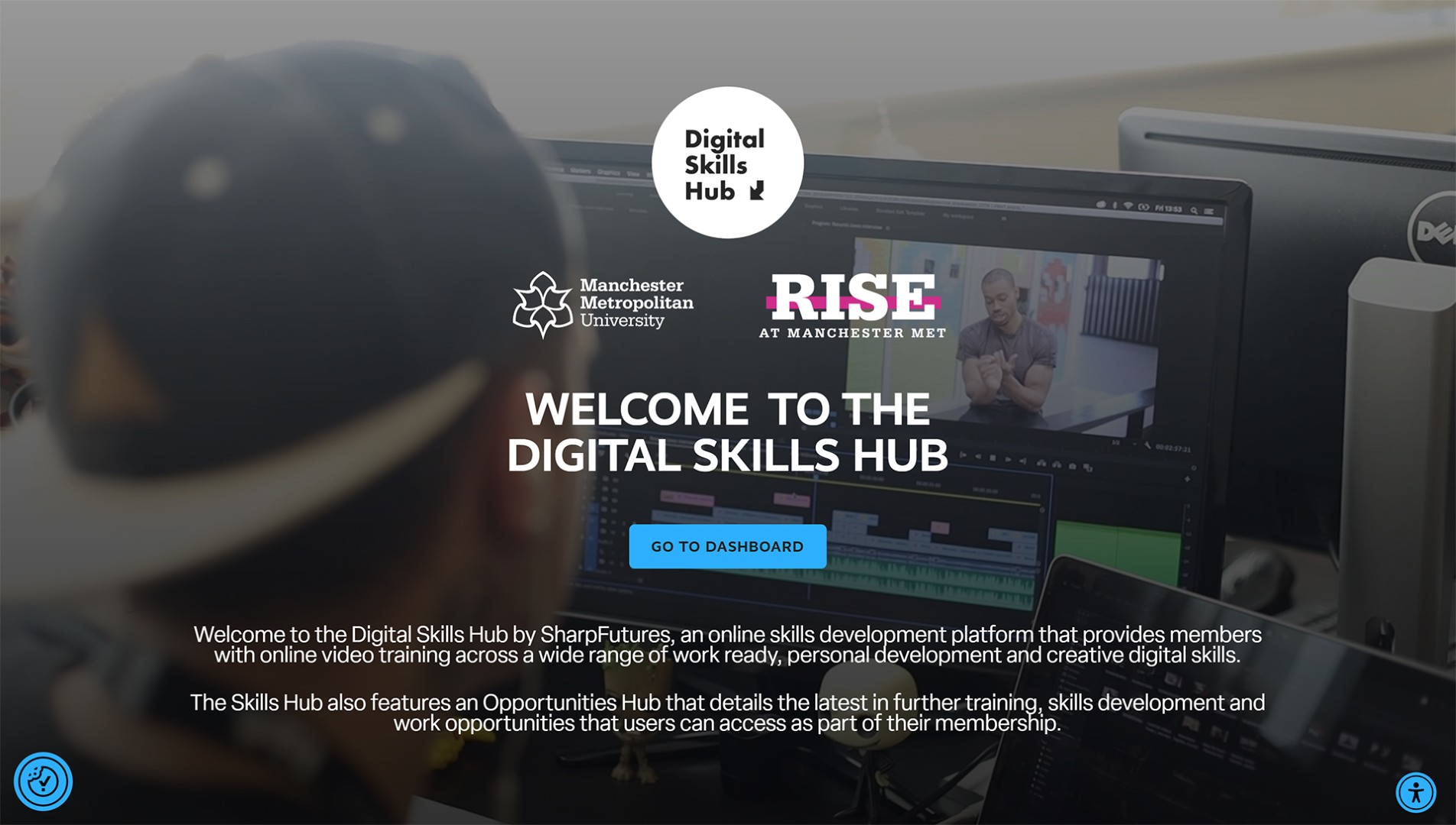 Digital Skills Hub Homepage Screenshot